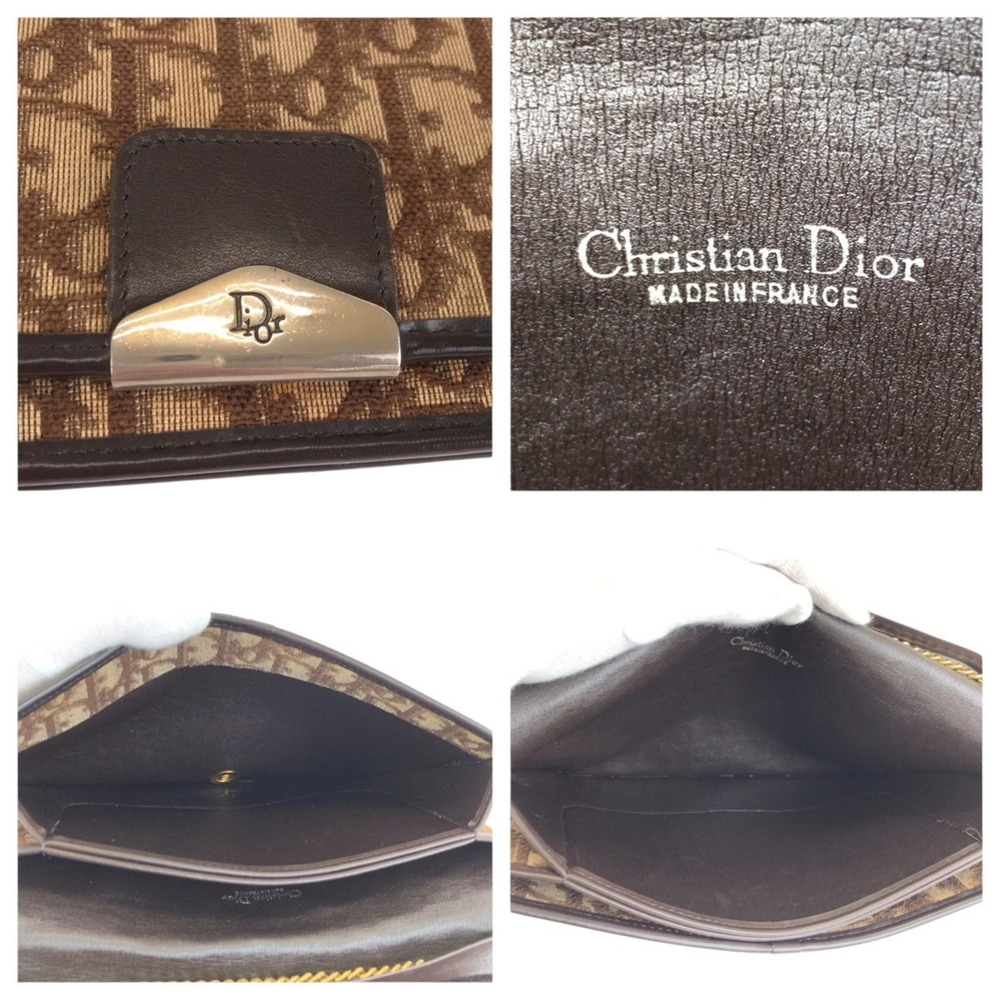 CHRISTIAN DIOR Vintage Brown Leather Trotter Shoulder Bag - Picture 4 of 10